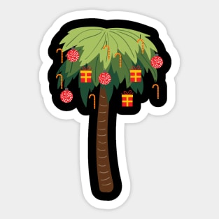 Palm Christmas Sticker